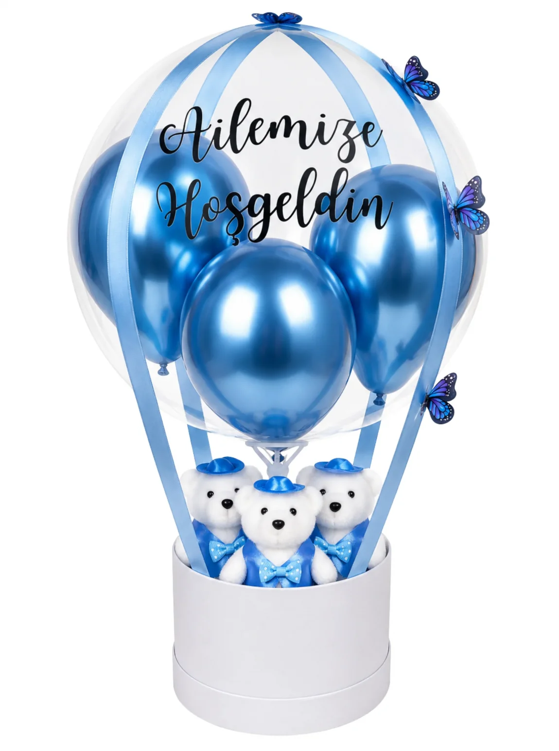 Mavi Hoş Geldin Balon Kutusu