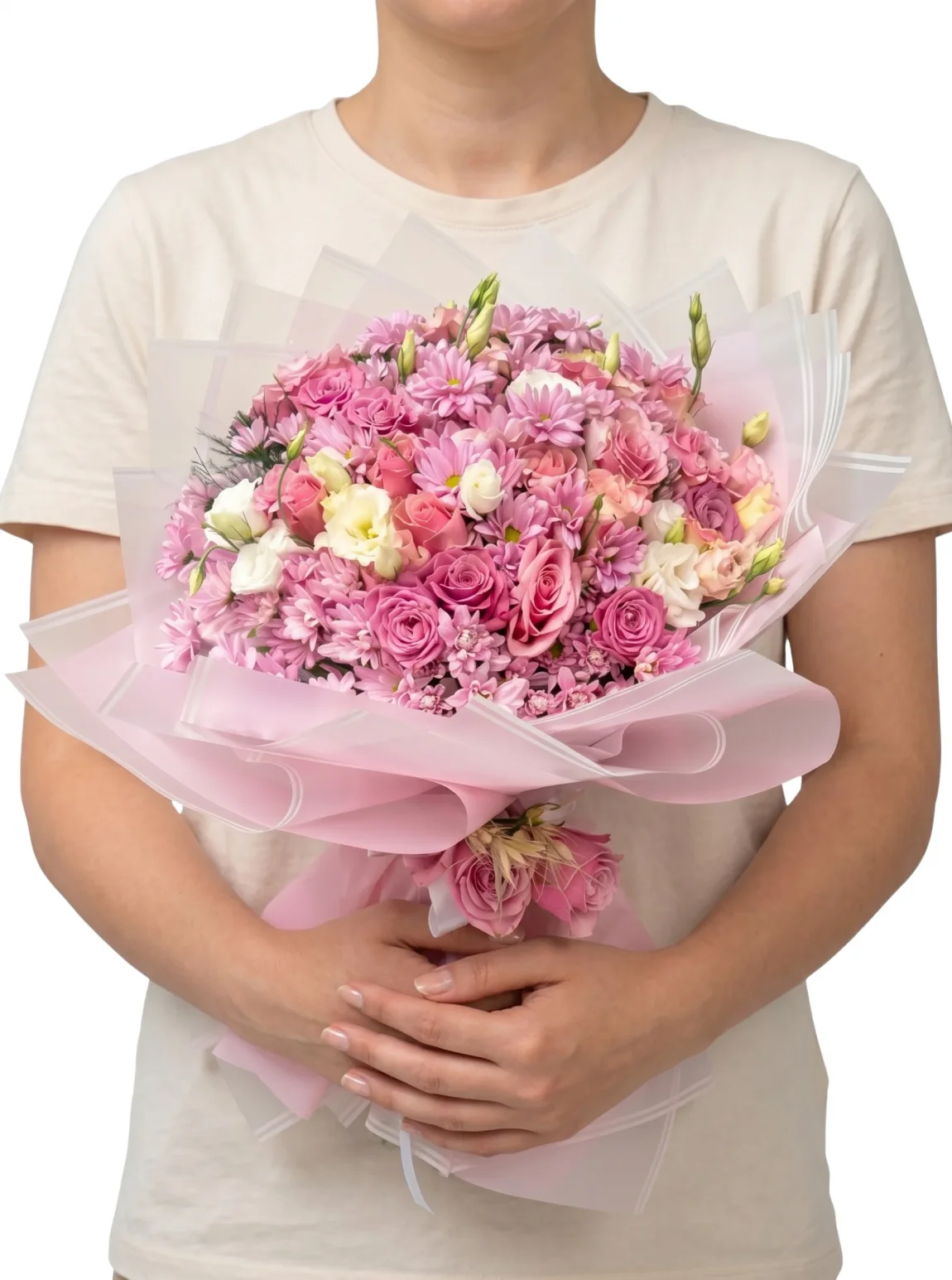 Premium Pembe Gül Buketi