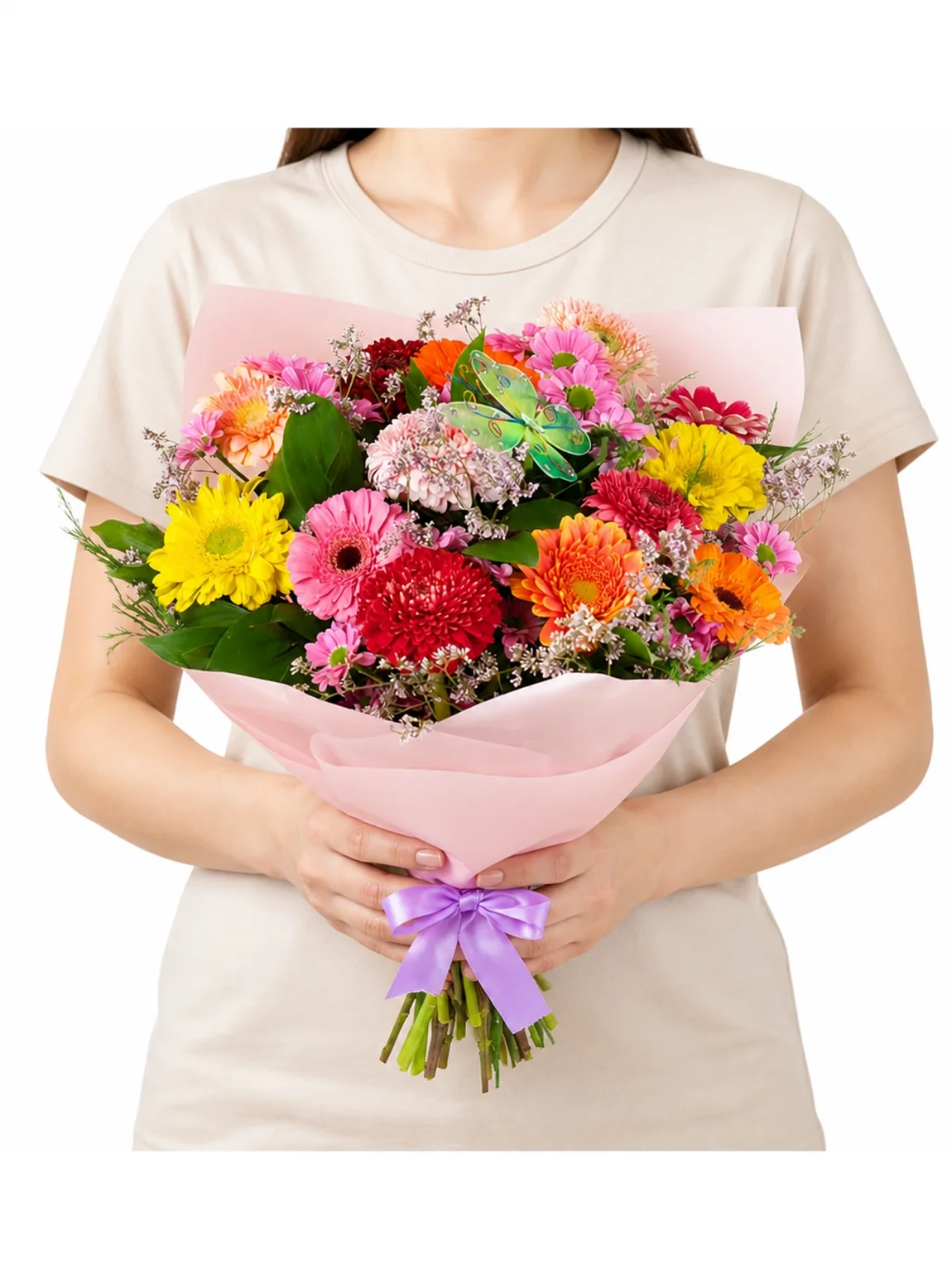 Renkli Gerbera Buketi