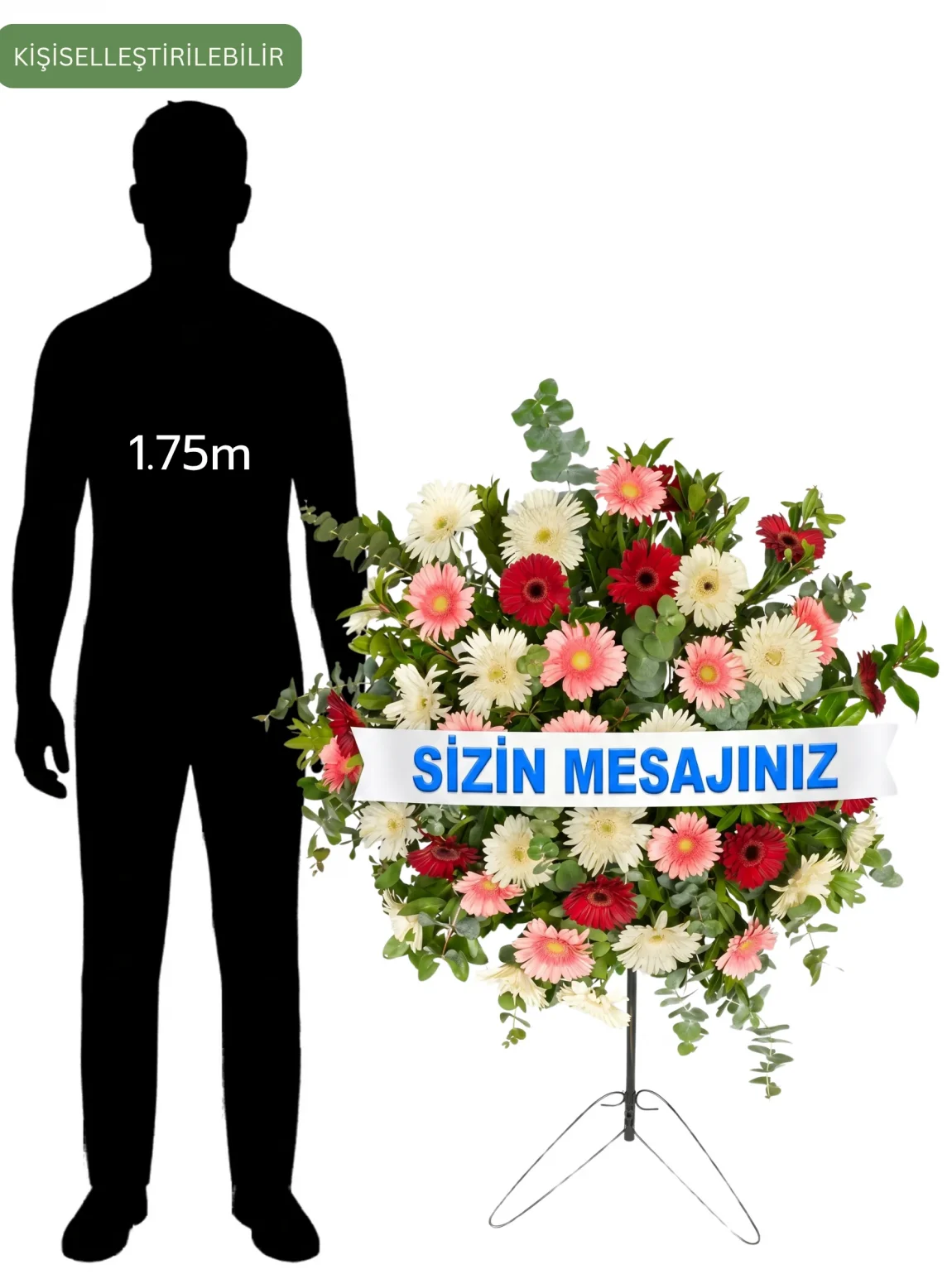 Renkli Gerberalar Ferforje Çelenk