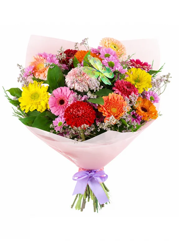 Renkli Gerbera Buketi